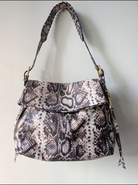 Aimee Kestenberg | Genuine Leather Snake Print | Convertible Shoulder Bag